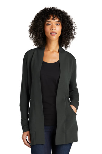 Port authority interlock cardigan best sale