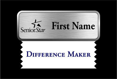 Senior Star Name Badge Ribbon (Difference Maker)