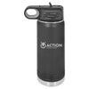 Action Seating - LWB102 20oz Water Bottle - Optional Protective Silicone Boot