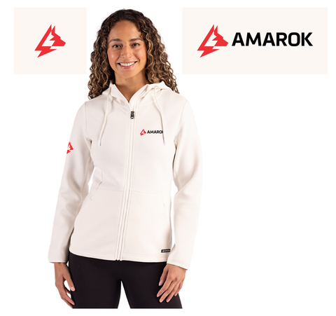 AMAROK - Cutter & Buck Roam Soft Knit Womens Full Zip Hooded Jacket