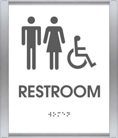 CareATC 6"x8" ADA Clinic Restroom Sign