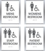 CareATC 6"x8" ADA Clinic Restroom Sign