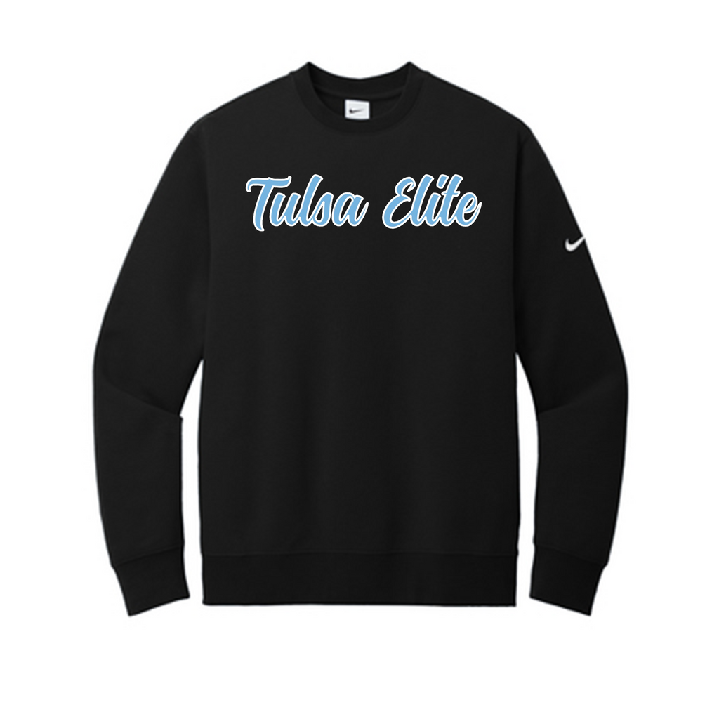 Tulsa Script Tulsa Elite SCRIPT - Nike Club Fleece Sleeve Swoosh Crew (NKFD9863)