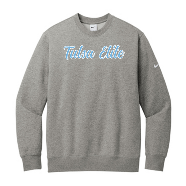 Tulsa Elite SCRIPT - Nike Club Fleece Sleeve Swoosh Crew (NKFD9863)