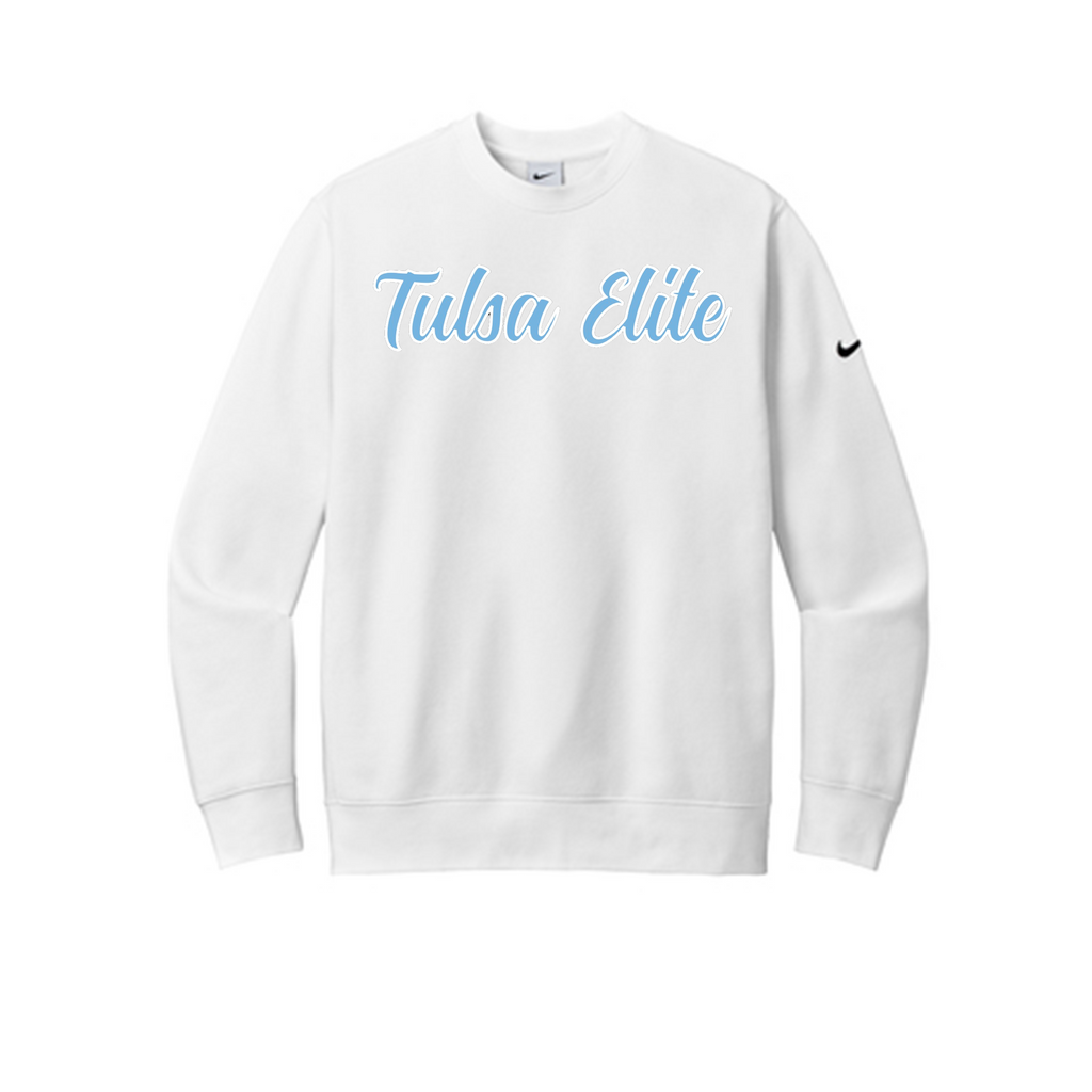 Tulsa Script Tulsa Elite SCRIPT - Nike Club Fleece Sleeve Swoosh Crew (NKFD9863)