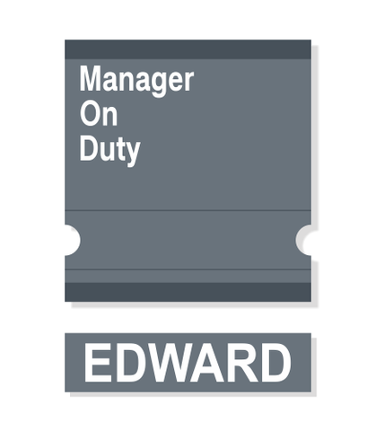 Thrifty Manager on Duty Sign (FA-9)