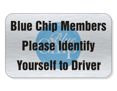 Blue Chip Bus Sign (FA-32)