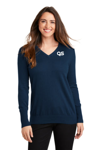 QualServ - Port Authority® Ladies V-Neck Sweater (LSW285)