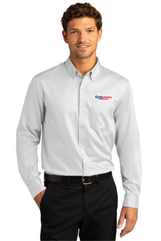 QualServ - W808 Port Authority Long Sleeve SuperPro React Twill Shirt