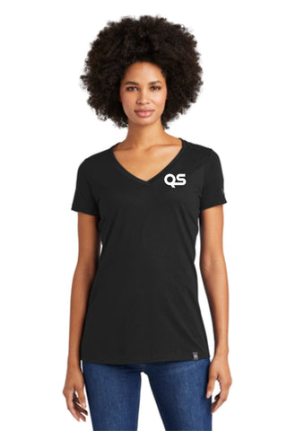 QualServ - New Era® Ladies Heritage Blend V-Neck Tee (LNEA101)