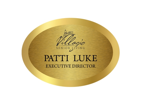 Villagio Executive Name Badge