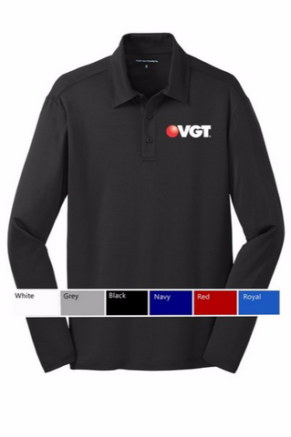 VGT Port Authority® Silk Touch® Performance Long Sleeve Polo Shirt  (K540LS)
